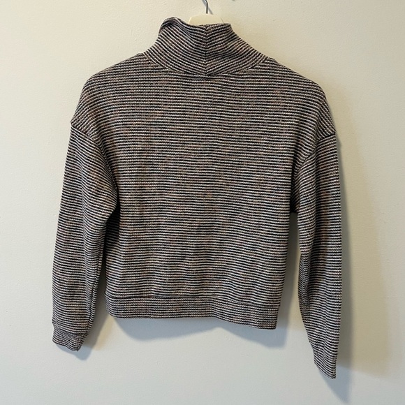 Madewell mock neck ribbed striped sweater - Picture 4 of 9